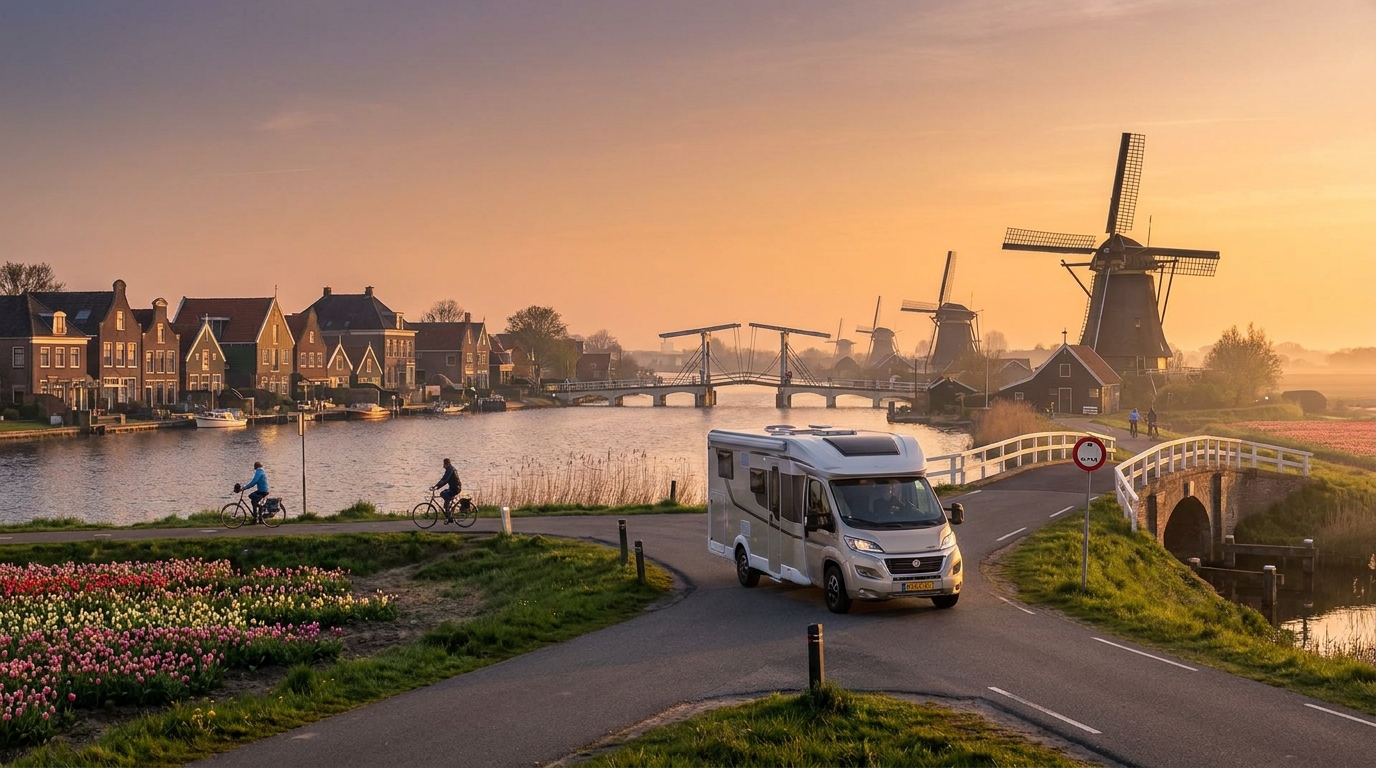 Řízení obytného vozu v Amsterdamu – kompletní průvodce 2026